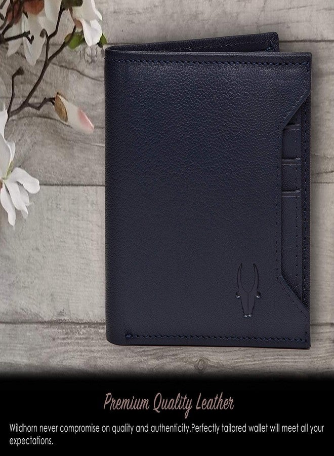 WildHorn® Oliver Blue Leather Wallet for Mens - Image 4